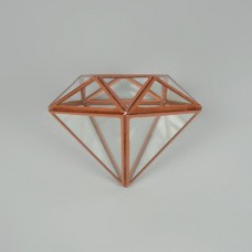 Vasesource Novelty Glass Diamond Terrarium   